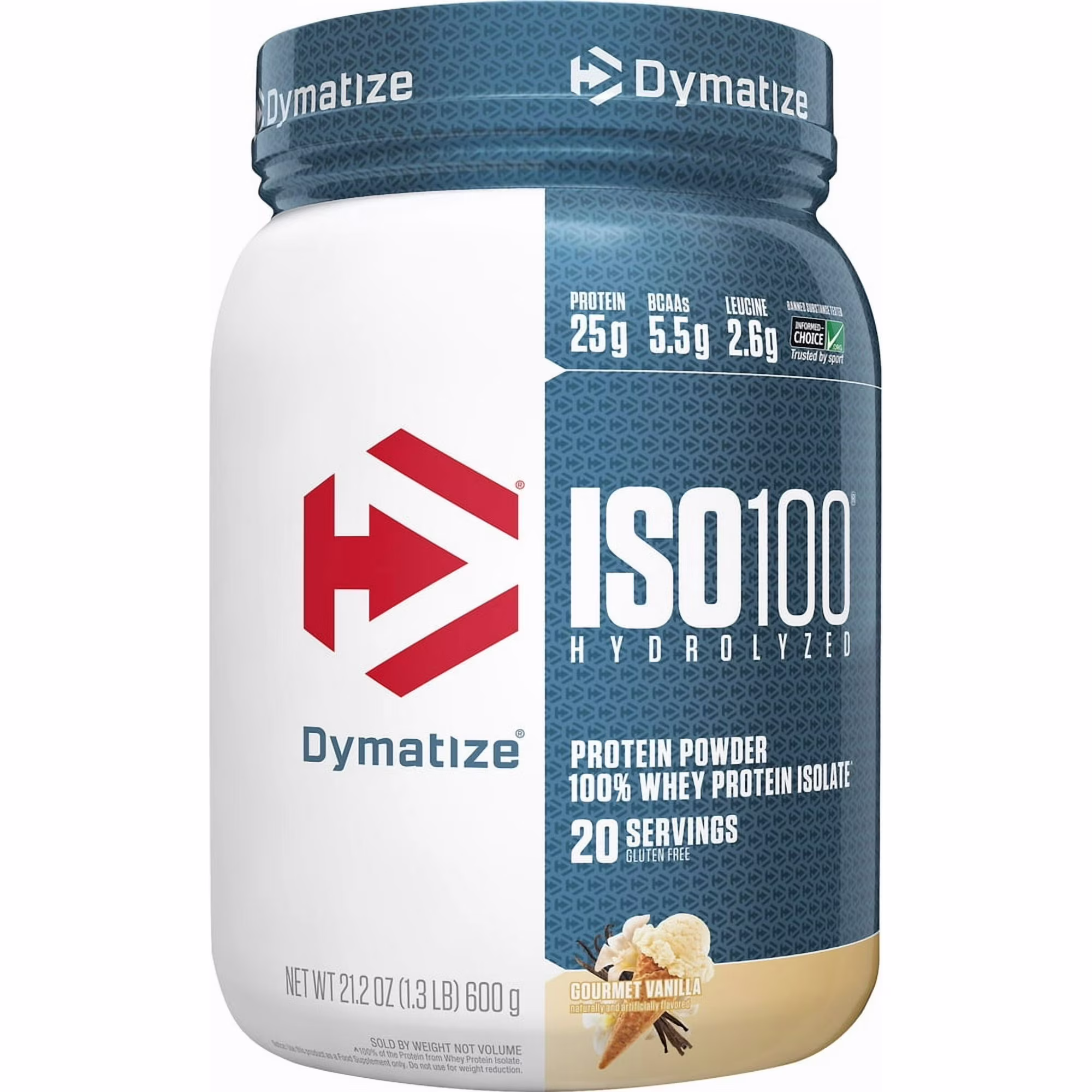 Dymatize ISO100 Hydrolyzed Whey Isolate Protein Powder, Gourmet Vanilla, 20 Servings, image 2